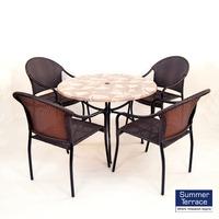 Summer Terrace Romano Patio Set with San Tropez Chairs