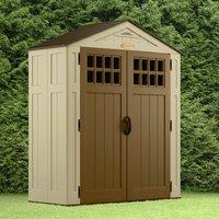 Suncast 6ft x 2ft (2.03m x 0.85m) Adlington Five Model Plastic Apex Shed