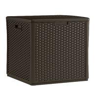 Suncast Resin Wicker Cube Deck Box