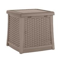 Suncast Deck Box Side Table 49Ltr in Dark Taupe