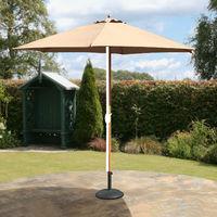 Suntime 2.7m Wooden Parasol in Ecru