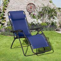 Suntime Royale Gravity Chair in Navy Blue