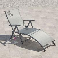 suntime havana silver sunlounger