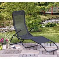 Suntime Siesta Reclining Lounger in Black