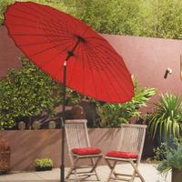 Suntime Shanghai 2.5m Round Crank and Tilt Parasol in Red