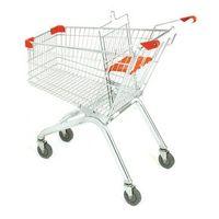 supermarket trolley chrome finish 100 litre cap