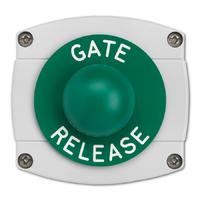 surface mounted gate release green dome button