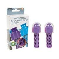 Summit Pack Of 2 Replacement Filters For Water Filter Bottle Purple Bpa Free New