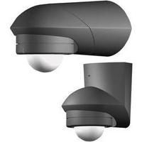 Surface-mount PIR motion detector Grothe 94533 120 ° Relay Black IP55