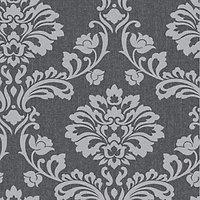 Superfresco Colour Aurora Decorative Wallpaper Black/Grey