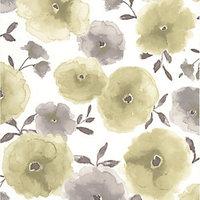 Superfresco Easy Poppies Decorative Wallpaper Green