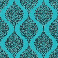 Superfresco Colour Luna Decorative Wallpaper Turquoise