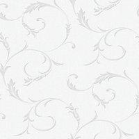 superfresco colour athena decorative wallpaper grey