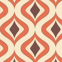 superfresco easy trippy decorative wallpaper chocorange