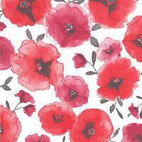 superfresco easy poppies decorative wallpaper red