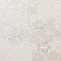 Superfresco Colour Cherry Blossom Decorative Wallpaper White Mica