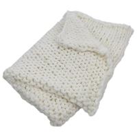 super chunky hand knit throw blanket crochet warm thick bulky knitted  ...