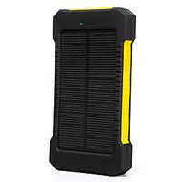 SUNWALK 10000mAh Shockproof Waterproof Portable Solar Charger Power Bank Backup External Battery for Mobile Phone
