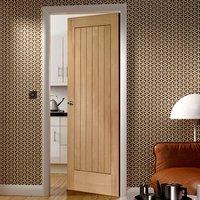 Suffolk Oak Door with Vertical Lining