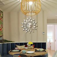 Sunflower Bedroom Living Room Sofa Decorative Mirror Wall Stickers