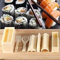 Sushi Cooking Tools DIY 10 pcs Sushi Maker Sushi Roll Tools Rice Ball Mould