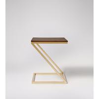 Sullivan side table in Mango Wood & Metallic