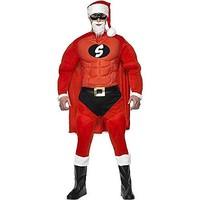 Super Santa costume for men with muscle