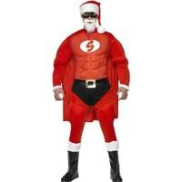Super Santa costume for men with muscle