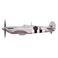 Supermarine Spitfire FR.IX MK716 coded X (RAF 16 Sqn Normandy 1944) Diecast Model Airplane