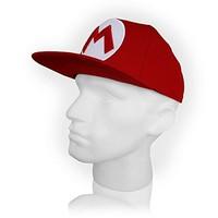 Super Mario SB140251NTN Nintendo Red Snapback Cap with Embroidered Mario Logo (One Size)