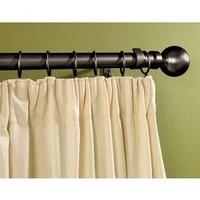 SupaDec Black Metal Extending Curtain Pole 120cm-210cm, 16-19mm diameter