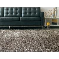 Super Thick Synethic Grey Shaggy Rug - North