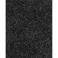 Super Thick Black Polyester Shaggy Rug - Pearl 160x230