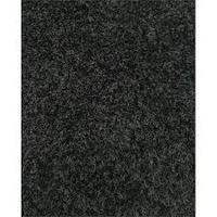 super thick black polyester shaggy rug pearl 160x230