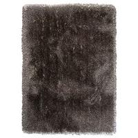 super thick light brown polyester shaggy rug pearl 160x230
