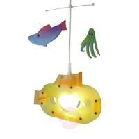 submarine pendant light for a childs bedroom