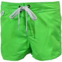 Sundek Fluorescent Green Kids Swimshorts 502 girls\'s Children\'s shorts in green