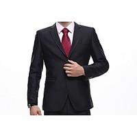 suits standard fit notch single breasted two buttons cotton solid 2 pi ...