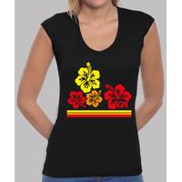 surfer red / yellow - girl t-shirt