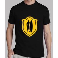 surf t-shirt man, black, best quality