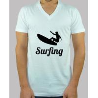 surf shirt man short sleeve, collar