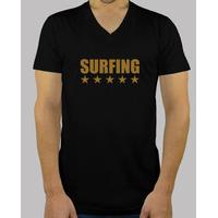 surf shirt man short sleeve, collar