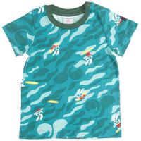 Surf Print Baby T-shirt - Green quality kids boys girls