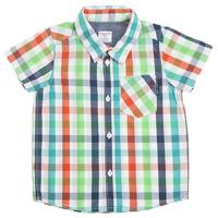 Summer Check Baby Shirt - Green quality kids boys girls