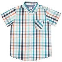 Summer Check Kids Shirt - Turquoise quality kids boys girls