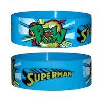 Superman Pow Rubber Wristband - 65mm Diameter X 25mm High