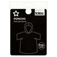 Superdrug by Totes Rain Poncho One Size