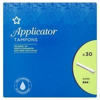 superdrug super applicator tampons x30