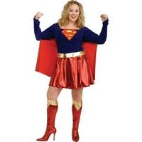 supergirl super hero costume plus size