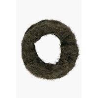 Super Soft Cable Knit Fluffy Snood - khaki